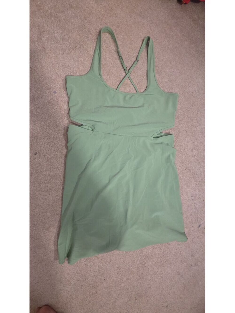 Abercrombie & Fitch Green Skirt Onzie with Bikers